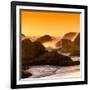 Awesome South Africa Collection Square - Power of the Ocean at Sunset IV-Philippe Hugonnard-Framed Photographic Print