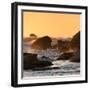 Awesome South Africa Collection Square - Power of the Ocean at Sunset V-Philippe Hugonnard-Framed Photographic Print