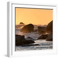 Awesome South Africa Collection Square - Power of the Ocean at Sunset V-Philippe Hugonnard-Framed Photographic Print