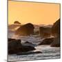 Awesome South Africa Collection Square - Power of the Ocean at Sunset V-Philippe Hugonnard-Mounted Photographic Print