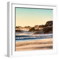 Awesome South Africa Collection Square - Power of the Ocean at Sunset-Philippe Hugonnard-Framed Photographic Print