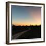 Awesome South Africa Collection Square - Road in the African Savannah at Sunset-Philippe Hugonnard-Framed Photographic Print