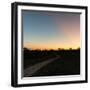 Awesome South Africa Collection Square - Road in the African Savannah at Sunset-Philippe Hugonnard-Framed Photographic Print