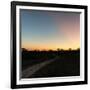 Awesome South Africa Collection Square - Road in the African Savannah at Sunset-Philippe Hugonnard-Framed Photographic Print