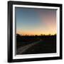 Awesome South Africa Collection Square - Road in the African Savannah at Sunset-Philippe Hugonnard-Framed Photographic Print