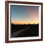 Awesome South Africa Collection Square - Road in the African Savannah at Sunset-Philippe Hugonnard-Framed Photographic Print