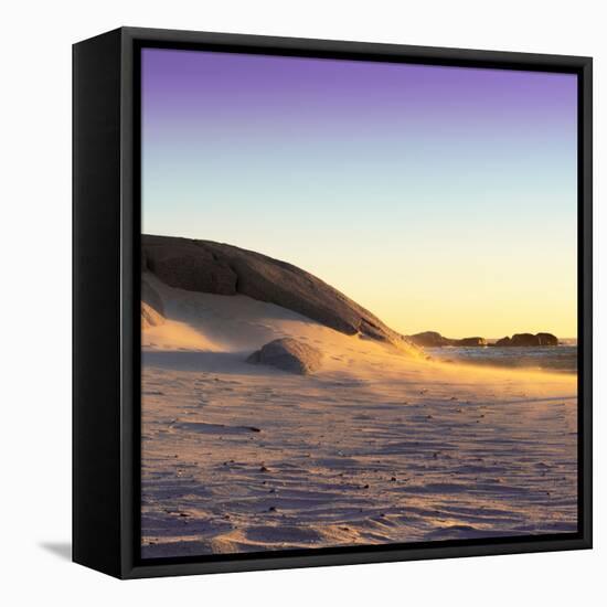 Awesome South Africa Collection Square - Sand Dune at Sunset II-Philippe Hugonnard-Framed Stretched Canvas