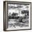 Awesome South Africa Collection Square - Savanna Landscape B&W-Philippe Hugonnard-Framed Photographic Print