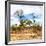 Awesome South Africa Collection Square - Savanna Landscape II-Philippe Hugonnard-Framed Photographic Print