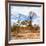 Awesome South Africa Collection Square - Savanna Landscape in Fall Colors II-Philippe Hugonnard-Framed Photographic Print