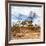 Awesome South Africa Collection Square - Savanna Landscape in Fall Colors II-Philippe Hugonnard-Framed Photographic Print