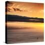 Awesome South Africa Collection Square - Sea Tranquility at Sunset II-Philippe Hugonnard-Stretched Canvas