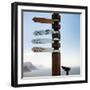 Awesome South Africa Collection Square - Sign Post - Cape of Good Hope-Philippe Hugonnard-Framed Photographic Print