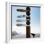 Awesome South Africa Collection Square - Sign Post - Cape of Good Hope-Philippe Hugonnard-Framed Photographic Print