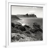 Awesome South Africa Collection Square - South Peninsula Landscape - Cape Town B&W-Philippe Hugonnard-Framed Photographic Print