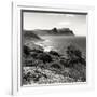 Awesome South Africa Collection Square - South Peninsula Landscape - Cape Town B&W-Philippe Hugonnard-Framed Photographic Print