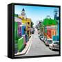 Awesome South Africa Collection Square - Street in the Bo-Kaap of Cape Town II-Philippe Hugonnard-Framed Stretched Canvas