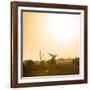 Awesome South Africa Collection Square - Sunrise in Savannah III-Philippe Hugonnard-Framed Photographic Print