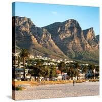 Awesome South Africa Collection Square - Twelve Apostles Moutains at Sunset - Cape Town III-Philippe Hugonnard-Stretched Canvas
