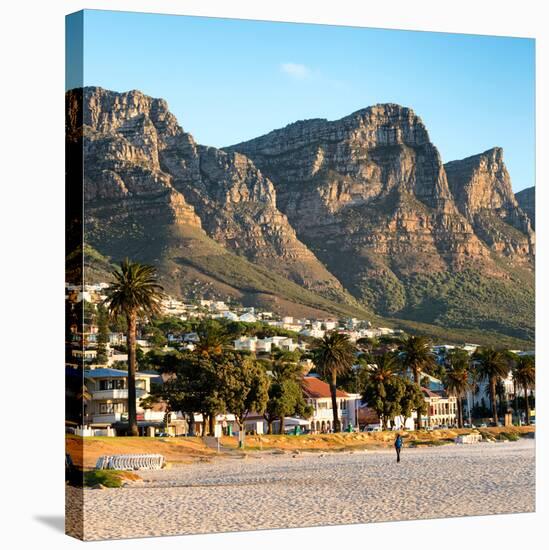 Awesome South Africa Collection Square - Twelve Apostles Moutains at Sunset - Cape Town III-Philippe Hugonnard-Stretched Canvas