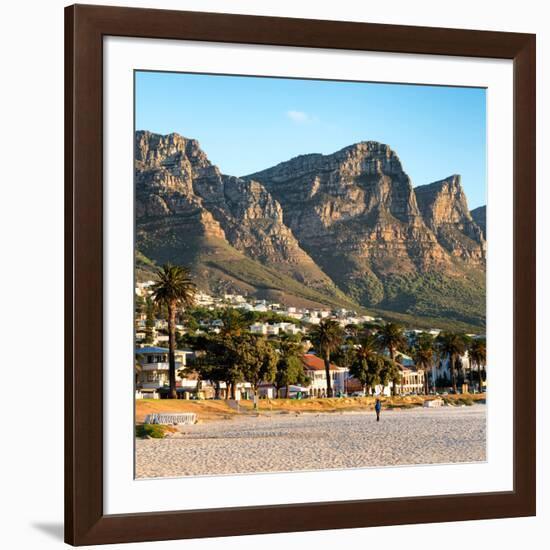 Awesome South Africa Collection Square - Twelve Apostles Moutains at Sunset - Cape Town III-Philippe Hugonnard-Framed Photographic Print