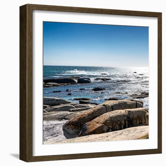 Awesome South Africa Collection Square - View of the South Atlantic Ocean II-Philippe Hugonnard-Framed Photographic Print