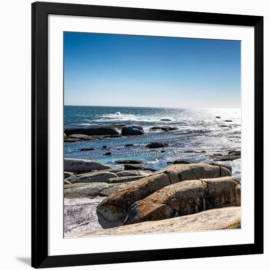 Awesome South Africa Collection Square - View of the South Atlantic Ocean II-Philippe Hugonnard-Framed Photographic Print