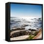 Awesome South Africa Collection Square - View of the South Atlantic Ocean III-Philippe Hugonnard-Framed Stretched Canvas