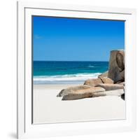 Awesome South Africa Collection Square - White Sandy Beach-Philippe Hugonnard-Framed Photographic Print