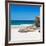 Awesome South Africa Collection Square - White Sandy Beach-Philippe Hugonnard-Framed Photographic Print