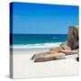 Awesome South Africa Collection Square - White Sandy Beach-Philippe Hugonnard-Stretched Canvas