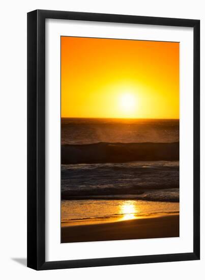 Awesome South Africa Collection - Sunset Blazing Sun over the Ocean I-Philippe Hugonnard-Framed Photographic Print