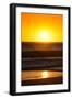 Awesome South Africa Collection - Sunset Blazing Sun over the Ocean I-Philippe Hugonnard-Framed Photographic Print