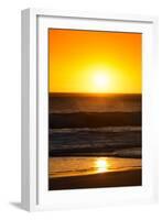 Awesome South Africa Collection - Sunset Blazing Sun over the Ocean I-Philippe Hugonnard-Framed Photographic Print