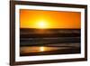 Awesome South Africa Collection - Sunset Blazing Sun over the Ocean-Philippe Hugonnard-Framed Photographic Print