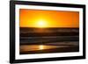 Awesome South Africa Collection - Sunset Blazing Sun over the Ocean-Philippe Hugonnard-Framed Photographic Print