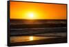 Awesome South Africa Collection - Sunset Blazing Sun over the Ocean-Philippe Hugonnard-Framed Stretched Canvas