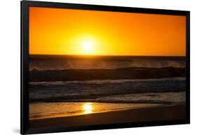 Awesome South Africa Collection - Sunset Blazing Sun over the Ocean-Philippe Hugonnard-Framed Photographic Print