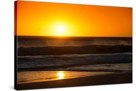 Awesome South Africa Collection - Sunset Blazing Sun over the Ocean-Philippe Hugonnard-Stretched Canvas