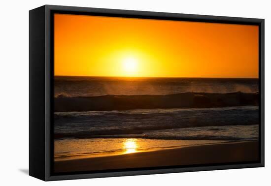 Awesome South Africa Collection - Sunset Blazing Sun over the Ocean-Philippe Hugonnard-Framed Stretched Canvas