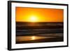 Awesome South Africa Collection - Sunset Blazing Sun over the Ocean-Philippe Hugonnard-Framed Photographic Print