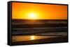 Awesome South Africa Collection - Sunset Blazing Sun over the Ocean-Philippe Hugonnard-Framed Stretched Canvas