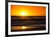 Awesome South Africa Collection - Sunset Blazing Sun over the Ocean-Philippe Hugonnard-Framed Photographic Print