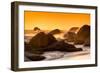 Awesome South Africa Collection - Sunset on Sea Stacks-Philippe Hugonnard-Framed Photographic Print