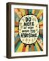 Awesome Words 1-Richard Faust-Framed Premium Giclee Print