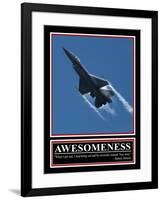 Awesomeness Barney Stinson Quote-null-Framed Poster