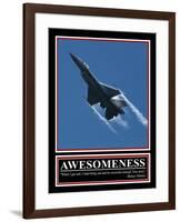 Awesomeness Barney Stinson Quote-null-Framed Poster