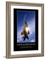 Awesomeness: Inspirational Quote and Motivational Poster-null-Framed Photographic Print