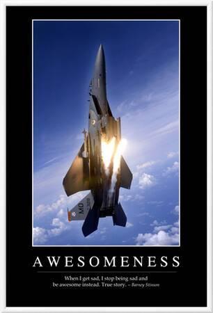 Awesomeness Inspirational Quote And Motivational Poster Photographic Print Allposters Com