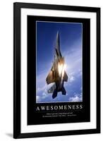 Awesomeness: Inspirational Quote and Motivational Poster-null-Framed Photographic Print